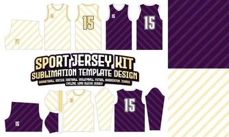 líneas jersey ropa ropa deportiva patrón de sublimación diseño 242 para fútbol fútbol e-sport baloncesto voleibol bádminton futsal camiseta vector