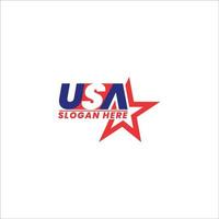 Made in the USA logo, labels and badges vector set on white background