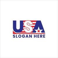 Made in the USA logo, labels and badges vector set on white background