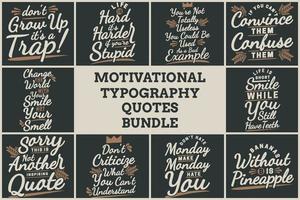 FUNNY TYPOGRAPHY QUOTES BUNDLE VOL. 1 vector