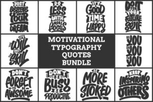 MOTIVATIONAL TYPOGRAPHY QUOTES BUNDLE VOL. 17 vector