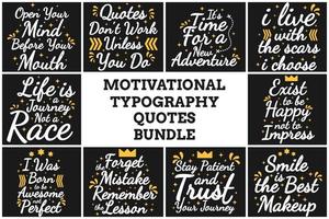 MOTIVATIONAL TYPOGRAPHY QUOTES BUNDLE VOL. 1 vector