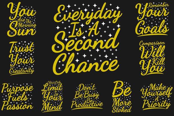 MOTIVATIONAL TYPOGRAPHY QUOTES BUNDLE VOL. 14