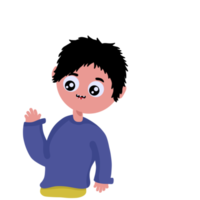 Character Cartoon Cute Boy Smile png