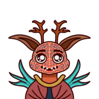 personnage dessin animé mignon doodle monstre expression png