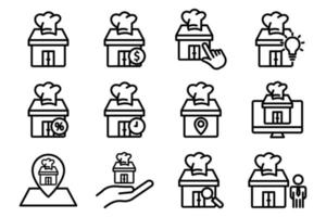 Illustration of icon related to restaurant. Line icon style. simple vector design editable. Pixel perfect at 32 x 32