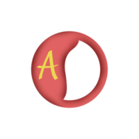 Alphabet Letters Aesthetic Text png