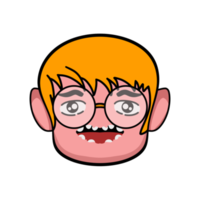 junge emoticon zeichentrickfigur ausdruck png