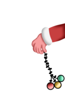 navidad santa claus mano dibujos animados png