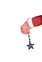 desenho de mão de natal papai noel png