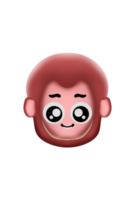 Emoticon Character Cartoon Animal Monkey png