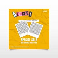 New arrivals product special sale template for social media post vector