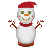 Character Cartoon Snowman Christmas png