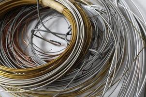 Lot of Different Metal Wire photo