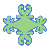 Aesthetic Mandala Flower Line png