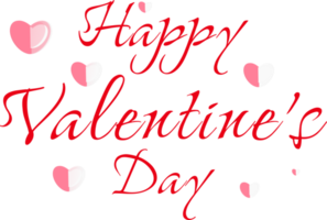 happy valentines day text icon png