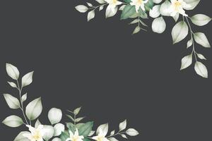 Background Floral Roses Watercolor vector