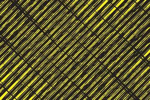 Yellow and black diagonal stripe line texture with distressed grunge detailed background vector