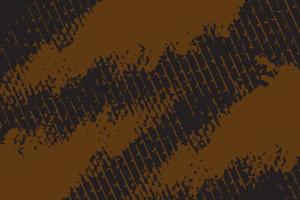 textura de línea de rayas diagonales marrones y negras con fondo detallado grunge angustiado vector