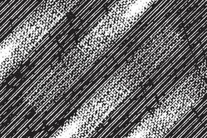 textura de línea de rayas diagonales en blanco y negro con fondo detallado grunge angustiado vector