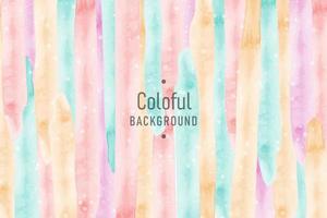 Hand painted abstract colorful pastel watercolor background vector