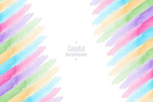 Hand painted abstract colorful pastel watercolor background vector