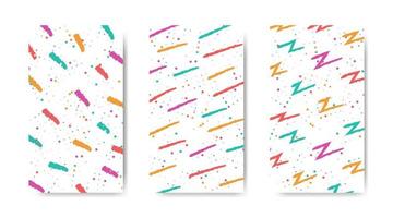 Abstract colorful seamless pattern with paint marks, traces, smudges, scribble on white background vector