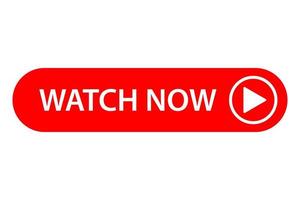 Watch now button icon vector play video button sign Watch now buttons. Play video button for graphic design, logo, web site, social media, mobile app, ui illustration