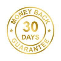 30 days money back guarantee icon vector for graphic design, logo, website, social media, mobile app, UI illustration