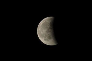 eclipse parcial de luna foto