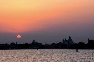 Sunset over Venice, Italy photo