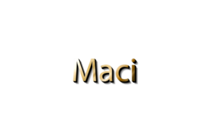 maci nombre 3d png