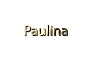 Paulina 3D-Name png