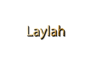 LAYLAH NAME 3D png