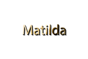 MATILDA NAME 3D png