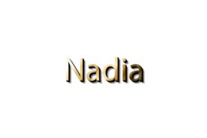 NADIA NAME 3D png