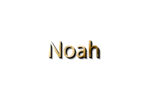 NOAH NAME 3D png