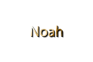 noah name 3d png