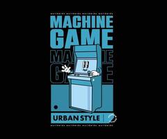 Futuristic illustration cartoon character of machine game Graphic Design for T shirt Street Wear and Urban Style vector