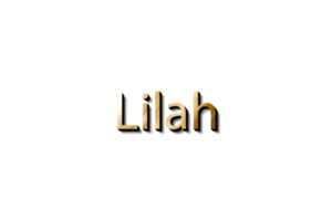 Lila Name 3d png