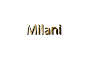 milani nome 3d png