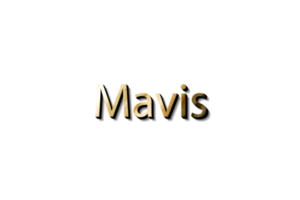 mavis nome 3d png