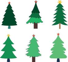 Christmas Tree vector editable set