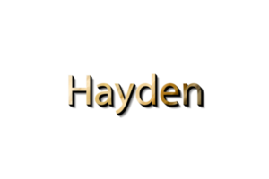 nome 3d de Hayden png
