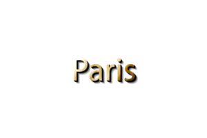 Parijs naam 3d png
