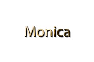 Monica Name 3d png