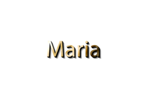 nome maria 3d png