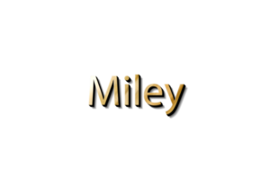 miley namn 3d png