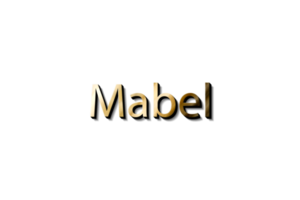 MABEL NAME 3D png