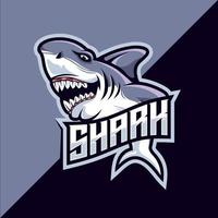 Shark esport mascot logo vector